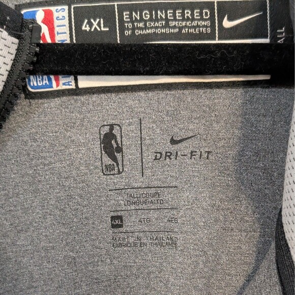 Nike San Antonio Spurs Men's 4XLT NBA Therma Flex Dri Fit Hoodie Gray Showtime - Picture 5 of 13